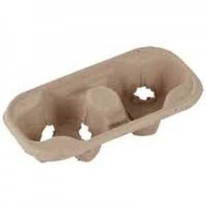 Paper cup holder 2pcs. disposable, 215x108mm, 90 pcs